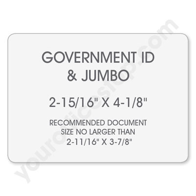 USI Premium Badge And ID Thermal Laminating Pouches, Jumbo Card Size, 7...