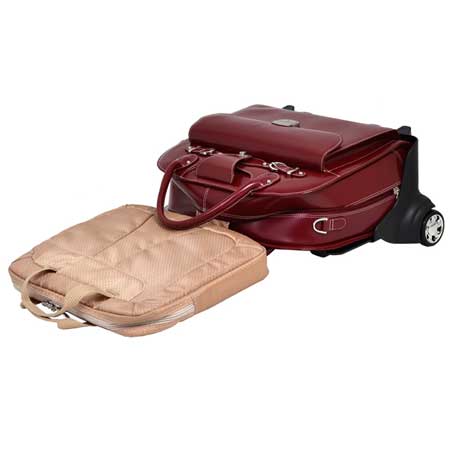 Roseville Leather Laptop Case Removable Sleeve