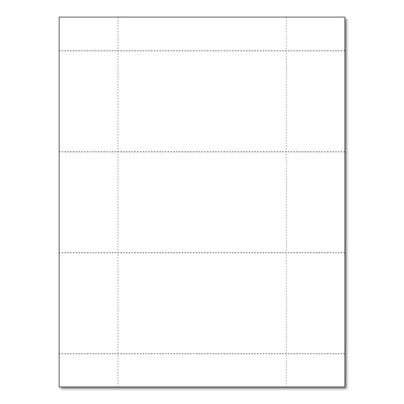 3 x 5 Postcard Stock Perforated